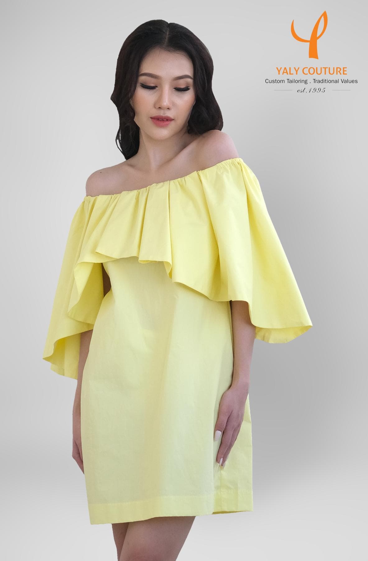 ĐẦM COTTON TRỄ VAI
