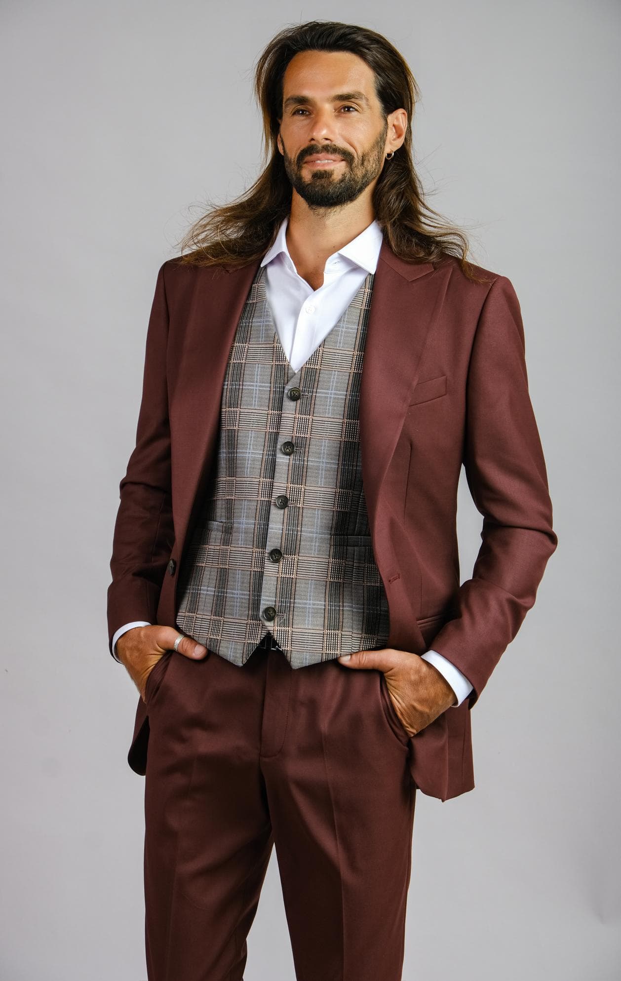 JACKET LEN Ý MÀU ĐỎ ĐÔ