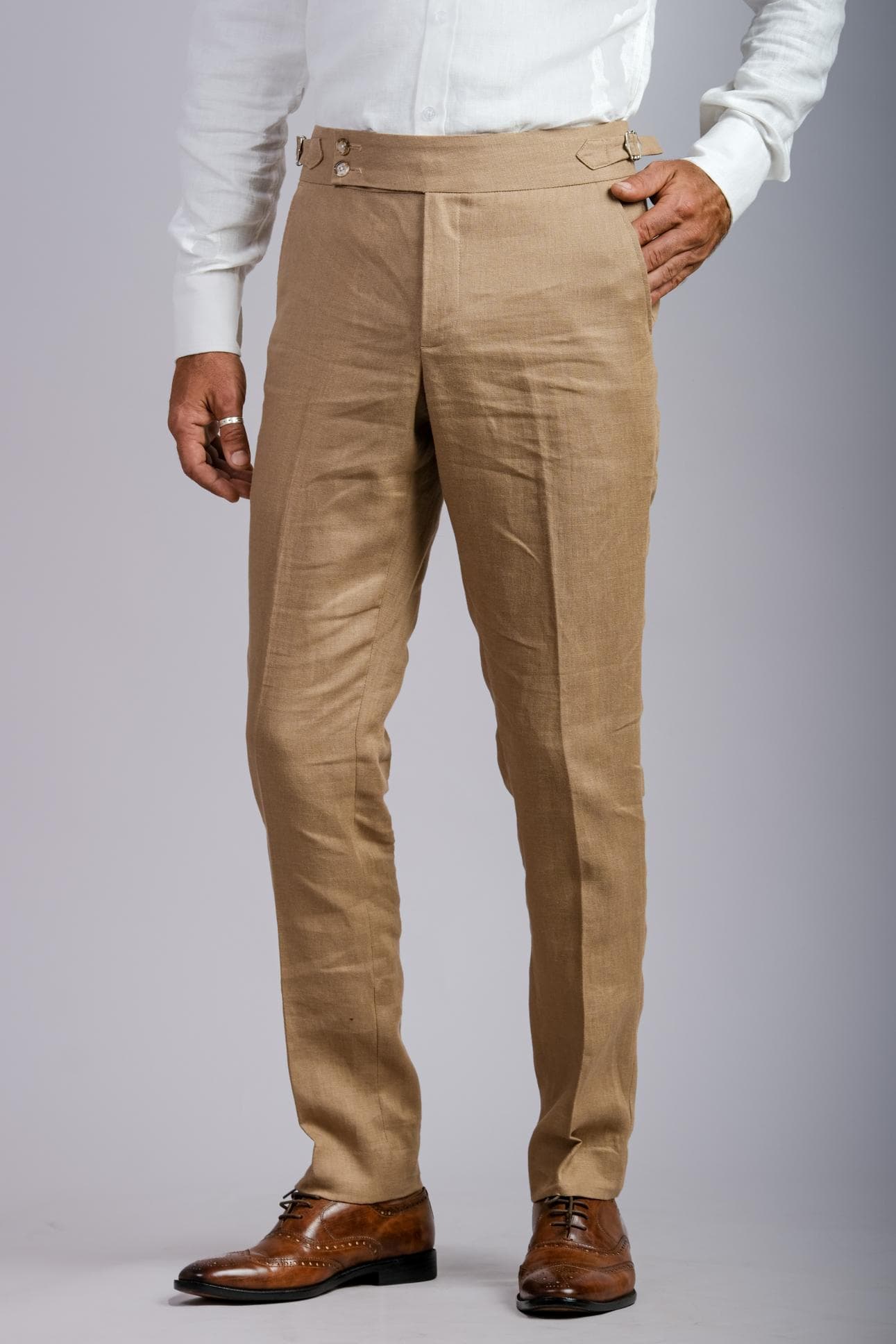 QUẦN LINEN MÀU BE