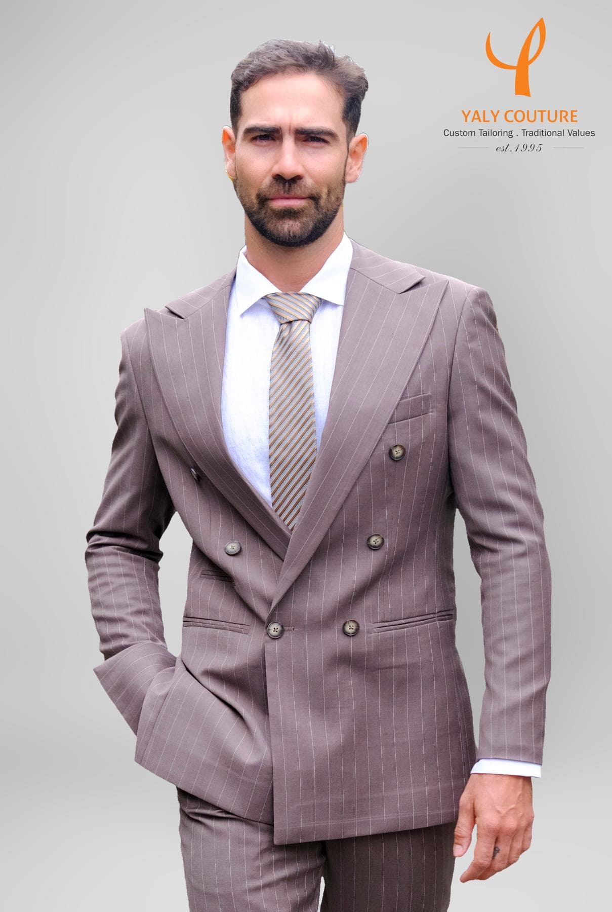 ÁO JACKET Ý SỌC MOKA