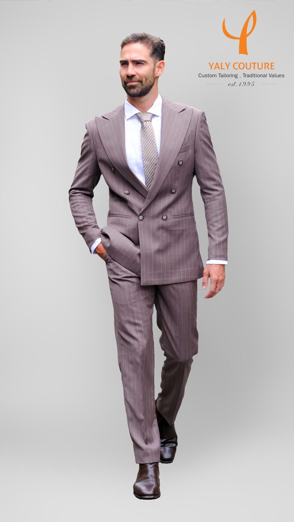 ÁO JACKET Ý SỌC MOKA