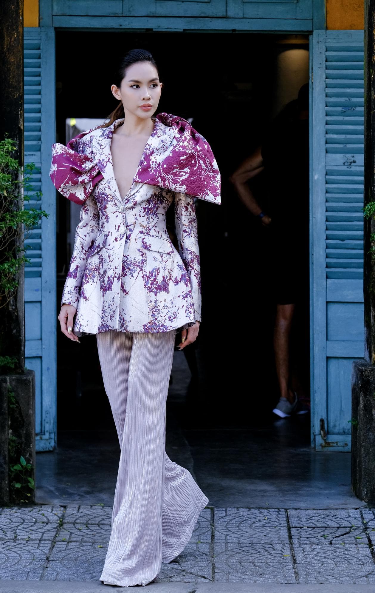 QUẦN THUN ÁNH KIM ỐNG LOE PHONG CÁCH