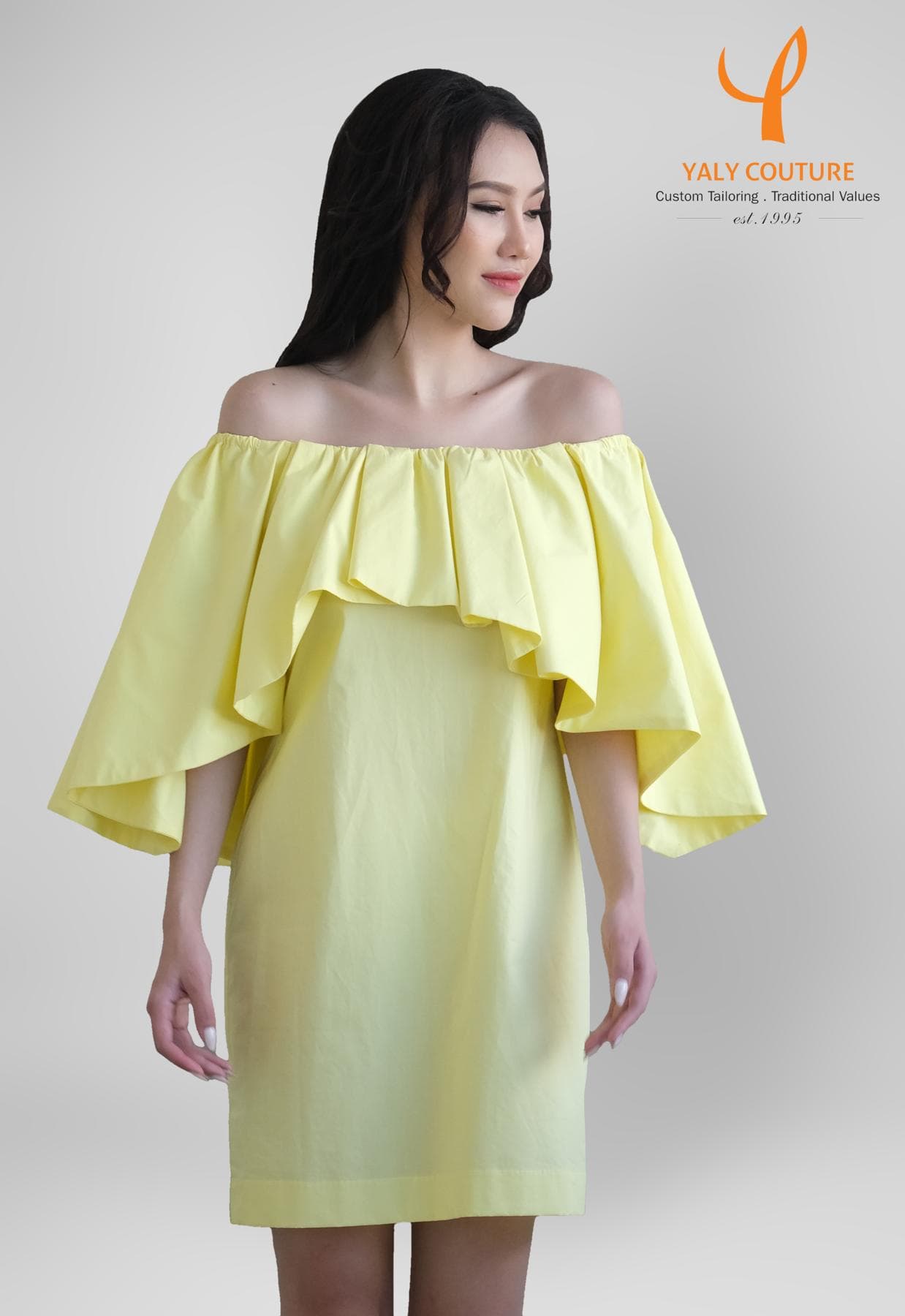 ĐẦM COTTON TRỄ VAI