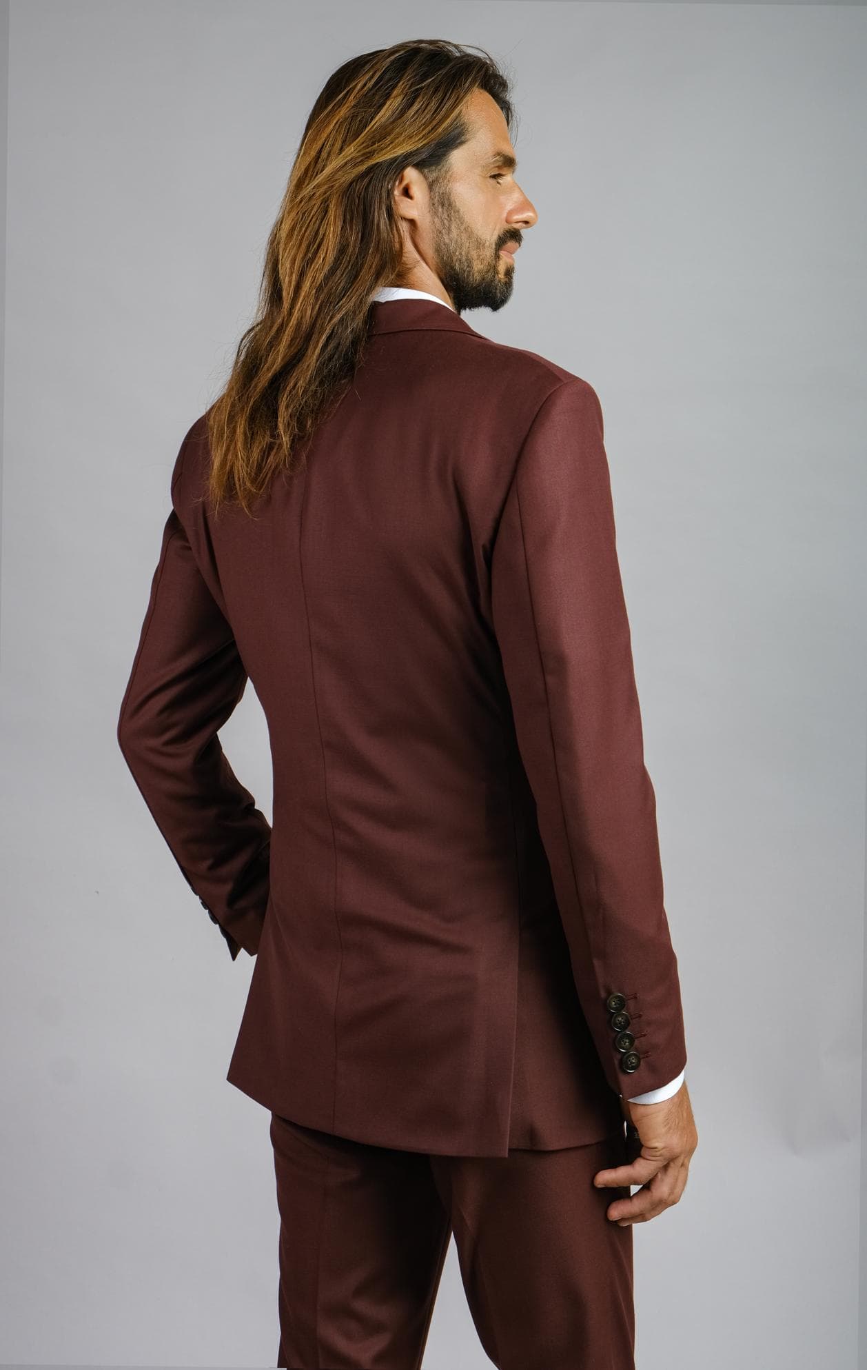JACKET LEN Ý MÀU ĐỎ ĐÔ