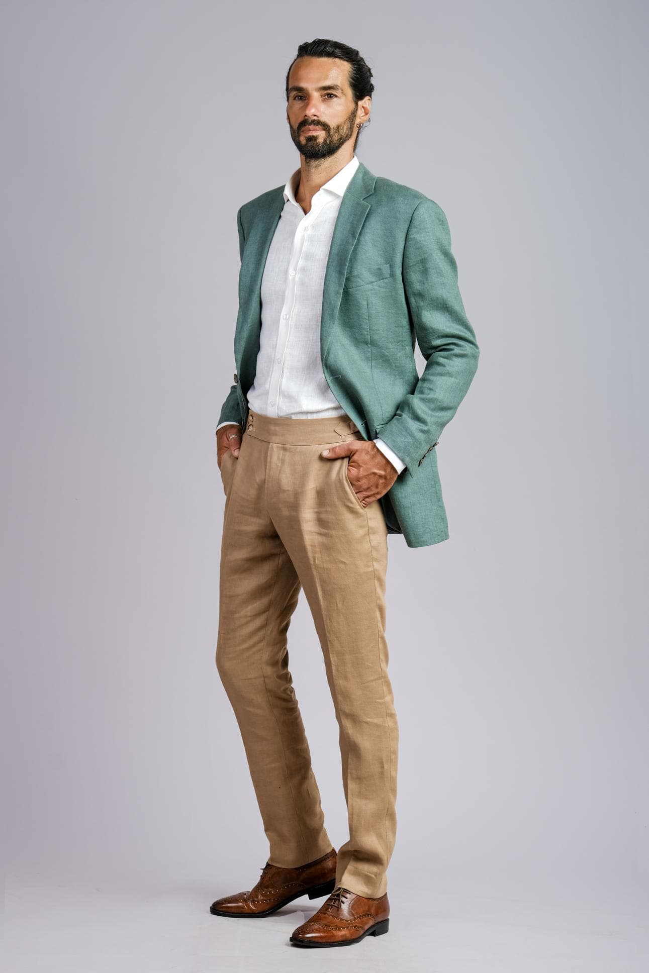 QUẦN LINEN MÀU BE