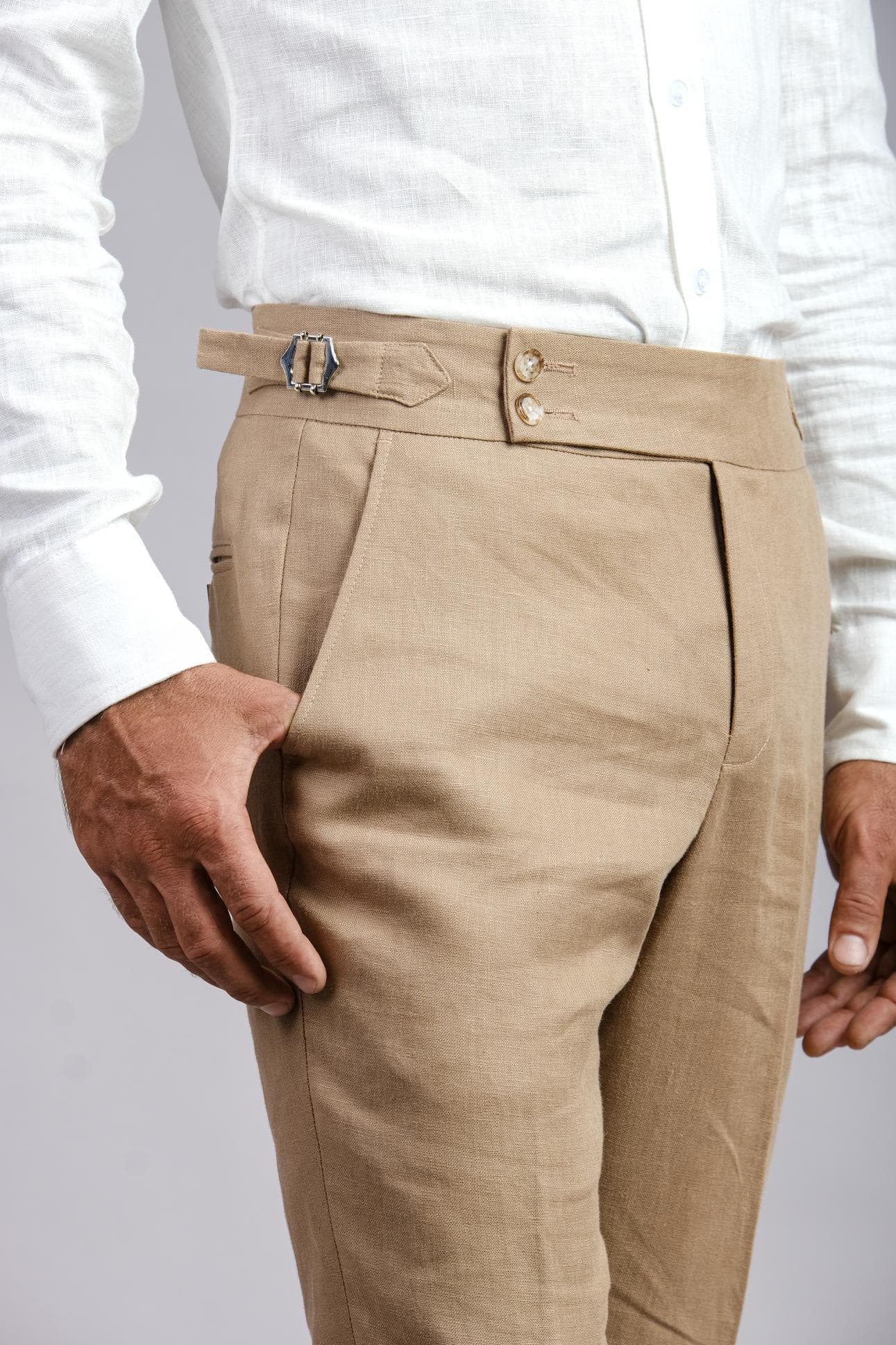 QUẦN LINEN MÀU BE