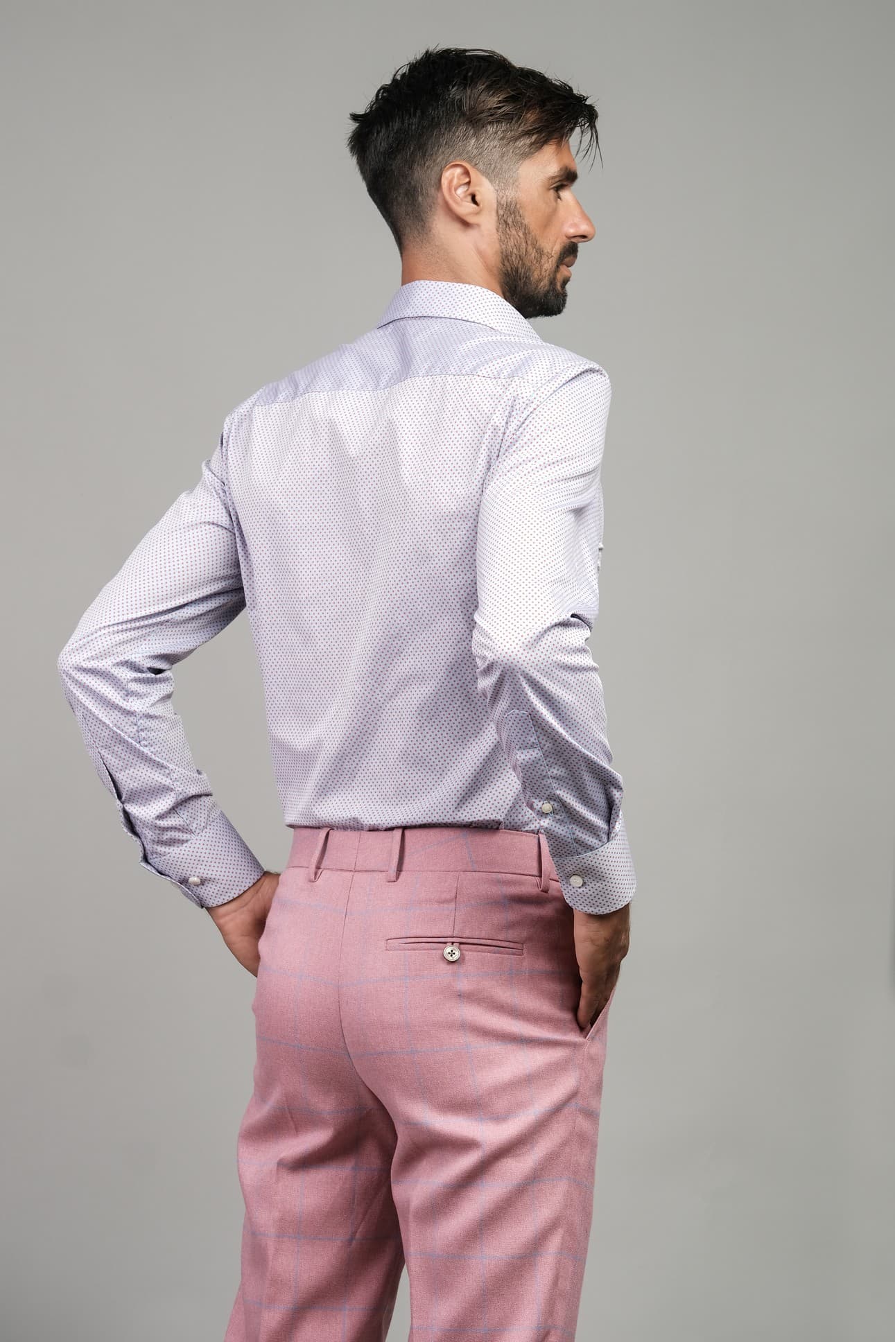 SƠ MI COTTON HỌA TIẾT CHẤM BI