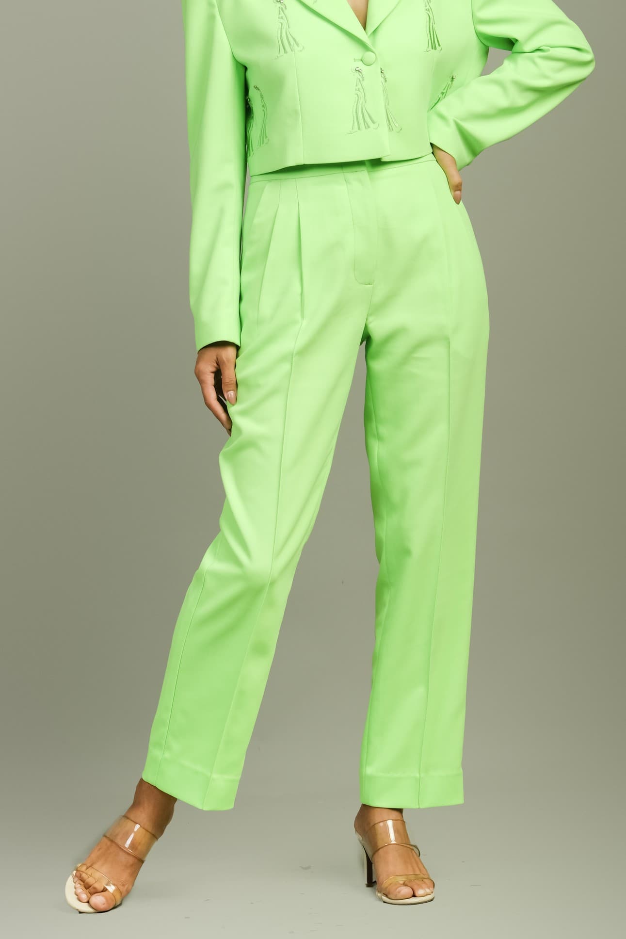 QUẦN THUN XANH NEON 2LY ỐNG XUÔNG