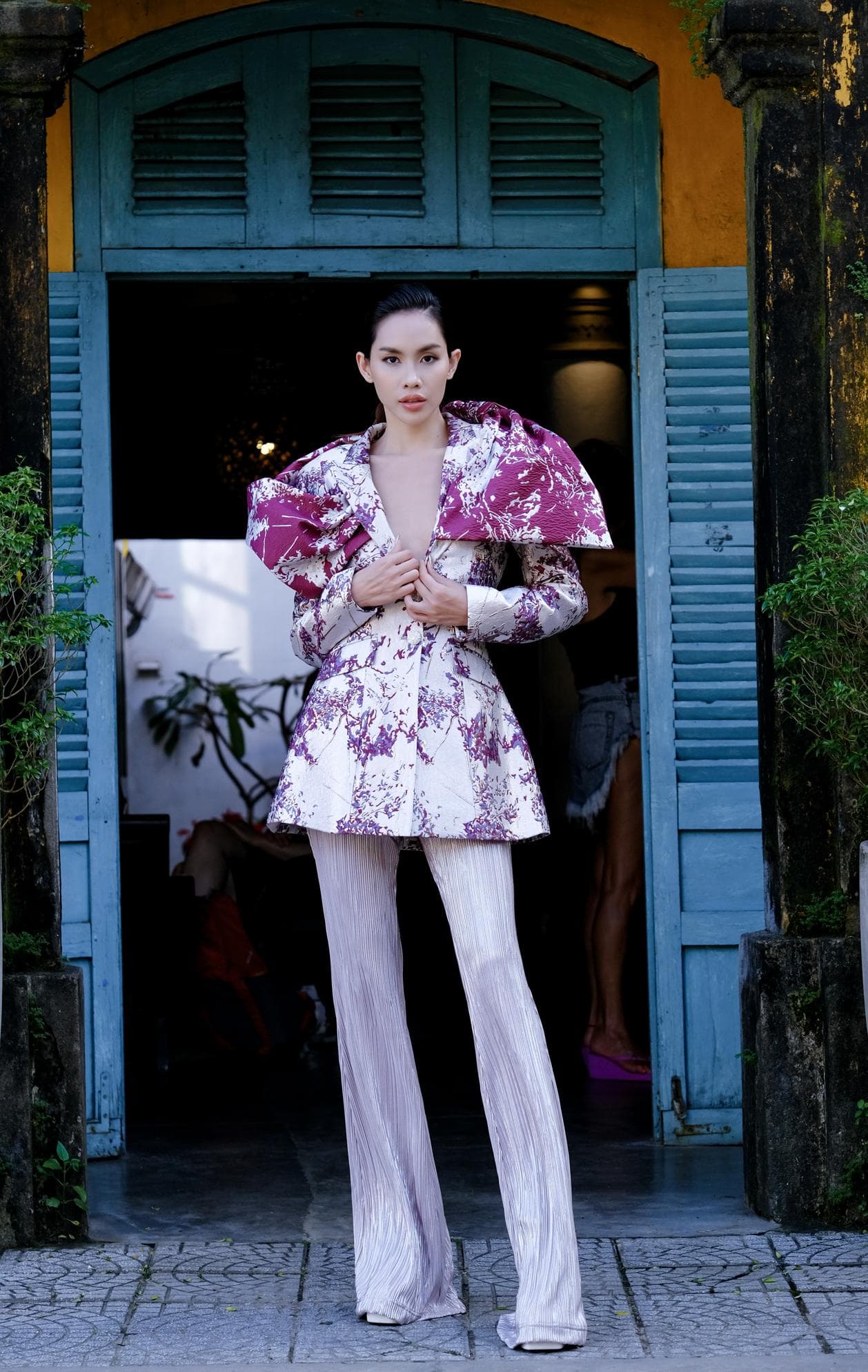 QUẦN THUN ÁNH KIM ỐNG LOE PHONG CÁCH