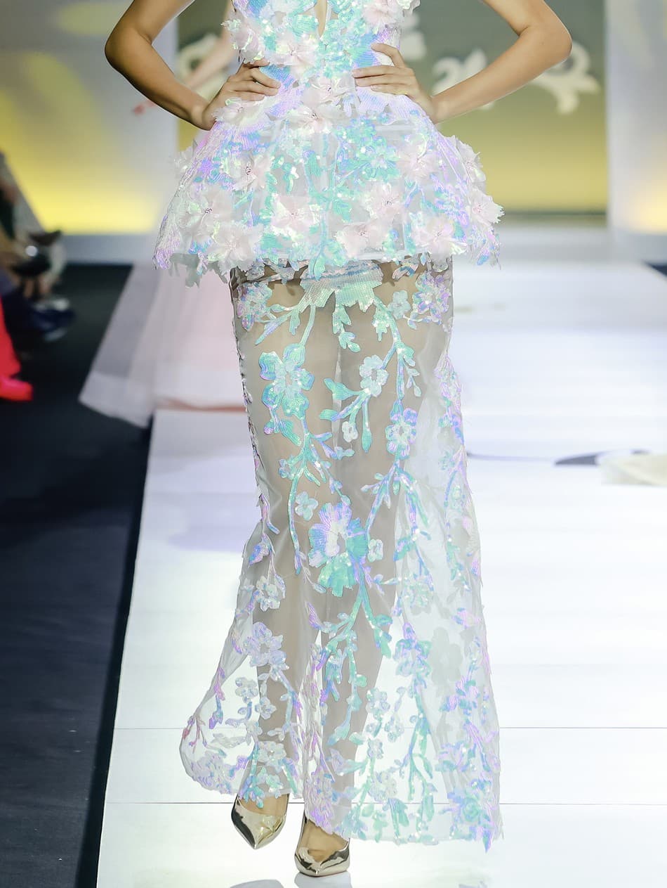 IRIDESCENT BLOOM SKIRT