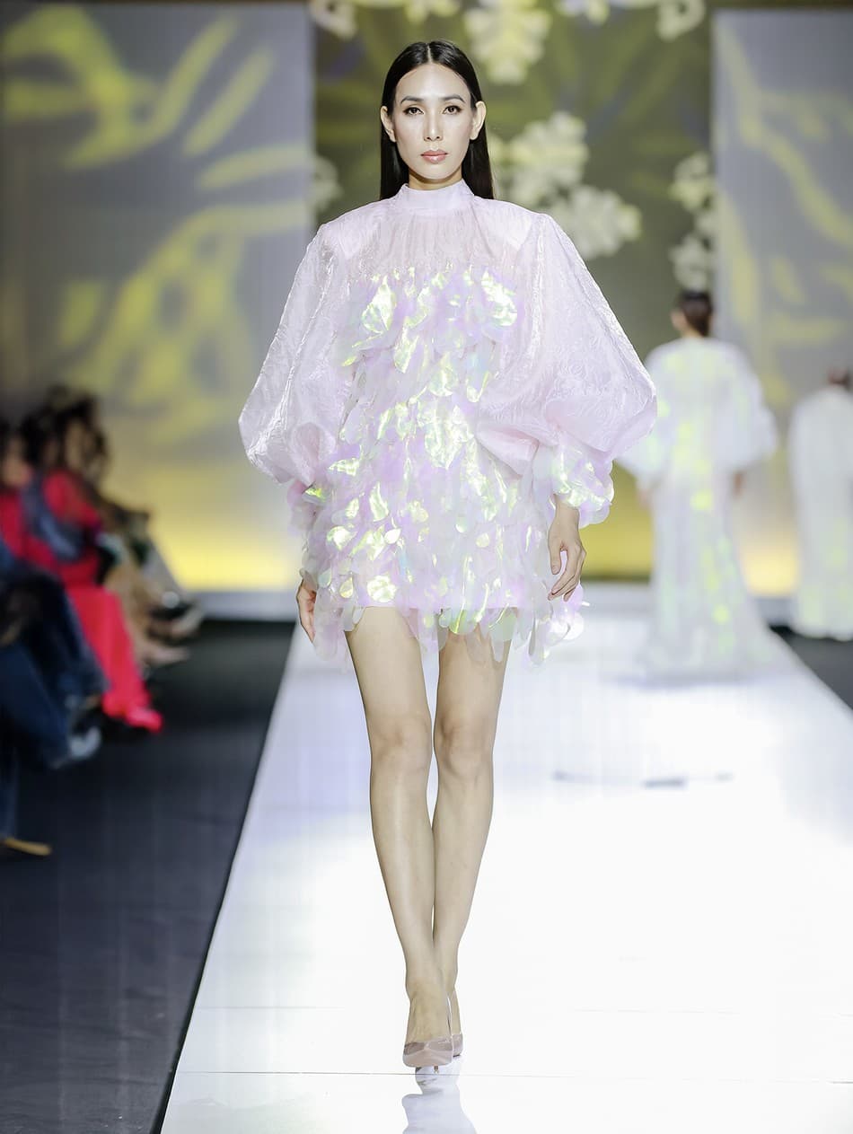 PETAL LUMINESCENCE DRESS