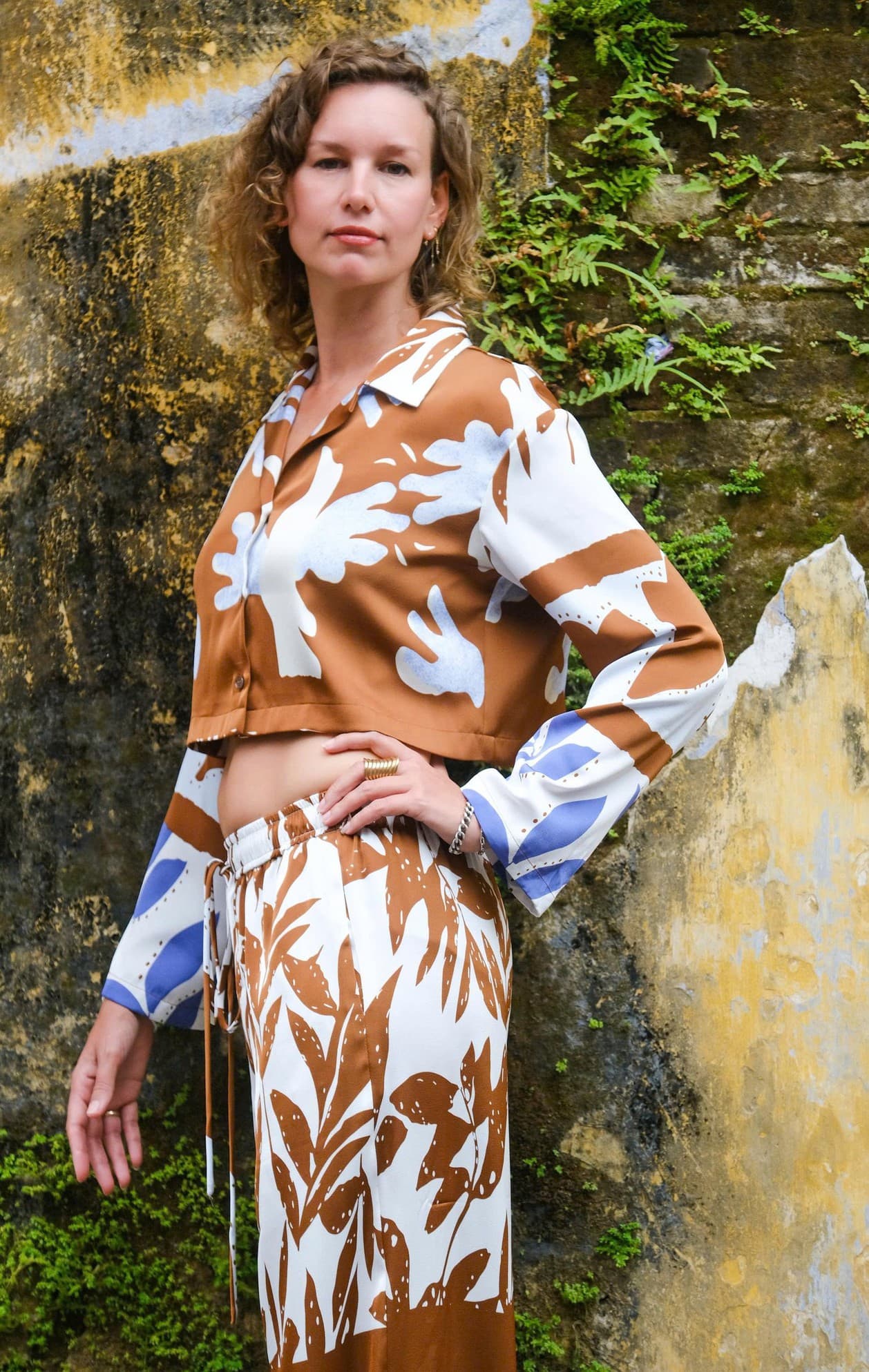 TERRACOTTA CROP TOP SET