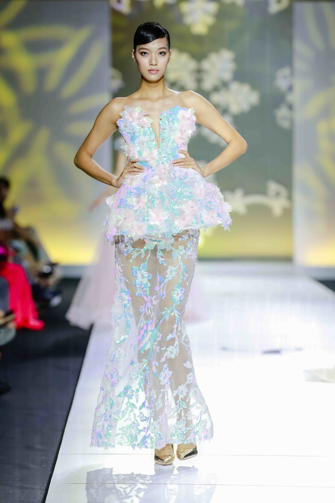 IRIDESCENT BLOOM DRESS