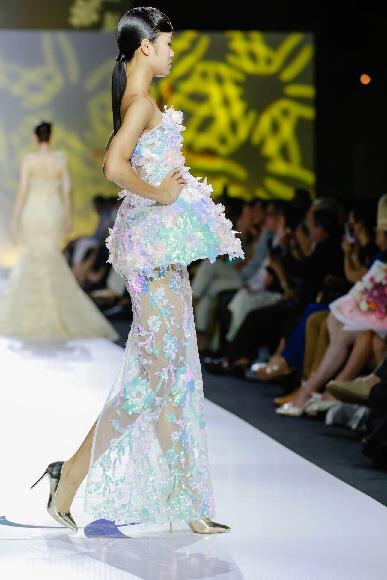 IRIDESCENT BLOOM SKIRT