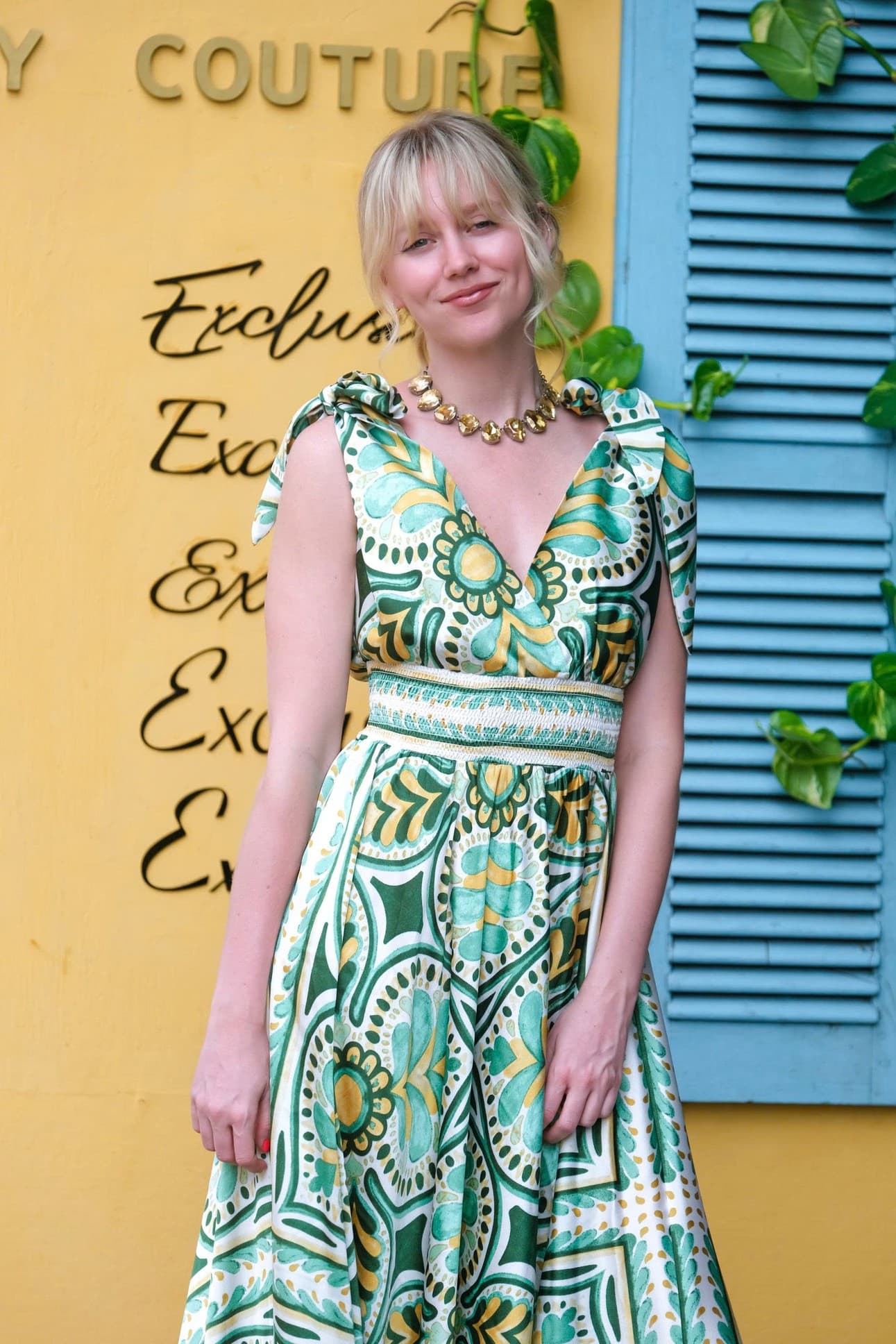 EMERALD BLOOM DRESS