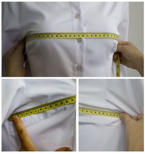 How to take front chest width measurement
